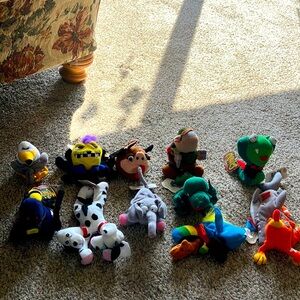 Vintage Infamous Meanies Buddies lot of 12    Bean Bag 1997
